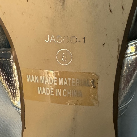 Kitten heel Silver Sandal size 8 - Picture 2 of 4